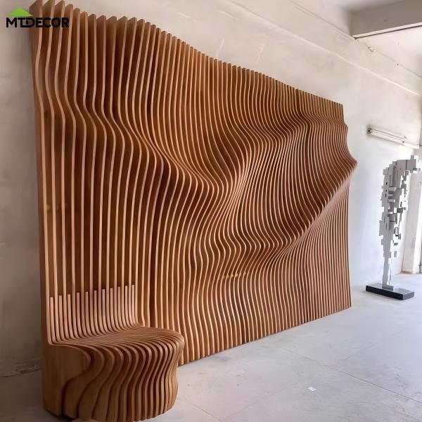 Panel Wal Pren haenog Morol Cerfiedig 3D